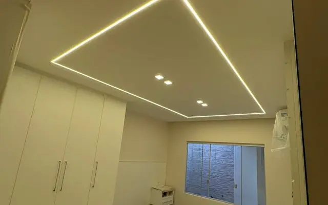 Iluminação em LED em apartamento atendido pela Guga Energy